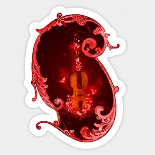 Music, wonderful violin Sticker